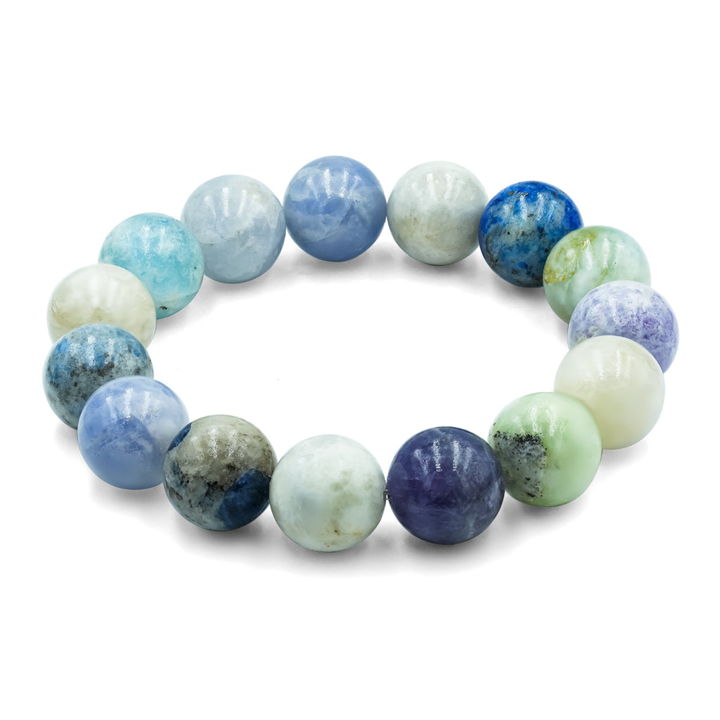 Starborn Fluorescent Hackmanite Beaded Elastic Bracelet