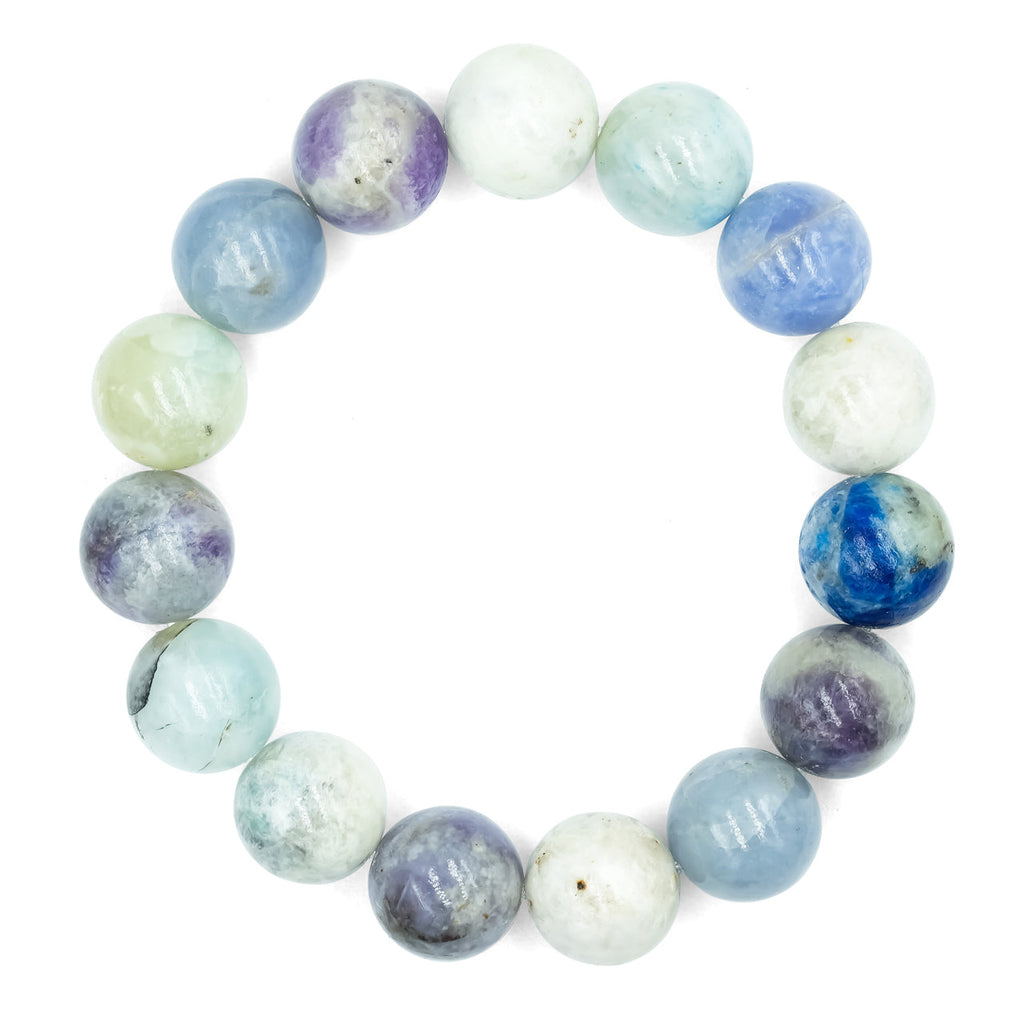 Starborn Fluorescent Hackmanite Beaded Elastic Bracelet