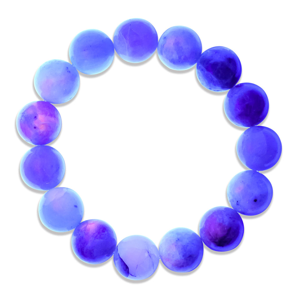 Starborn Fluorescent Hackmanite Beaded Elastic Bracelet