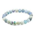 Starborn Fluorescent Hackmanite Beaded Elastic Bracelet