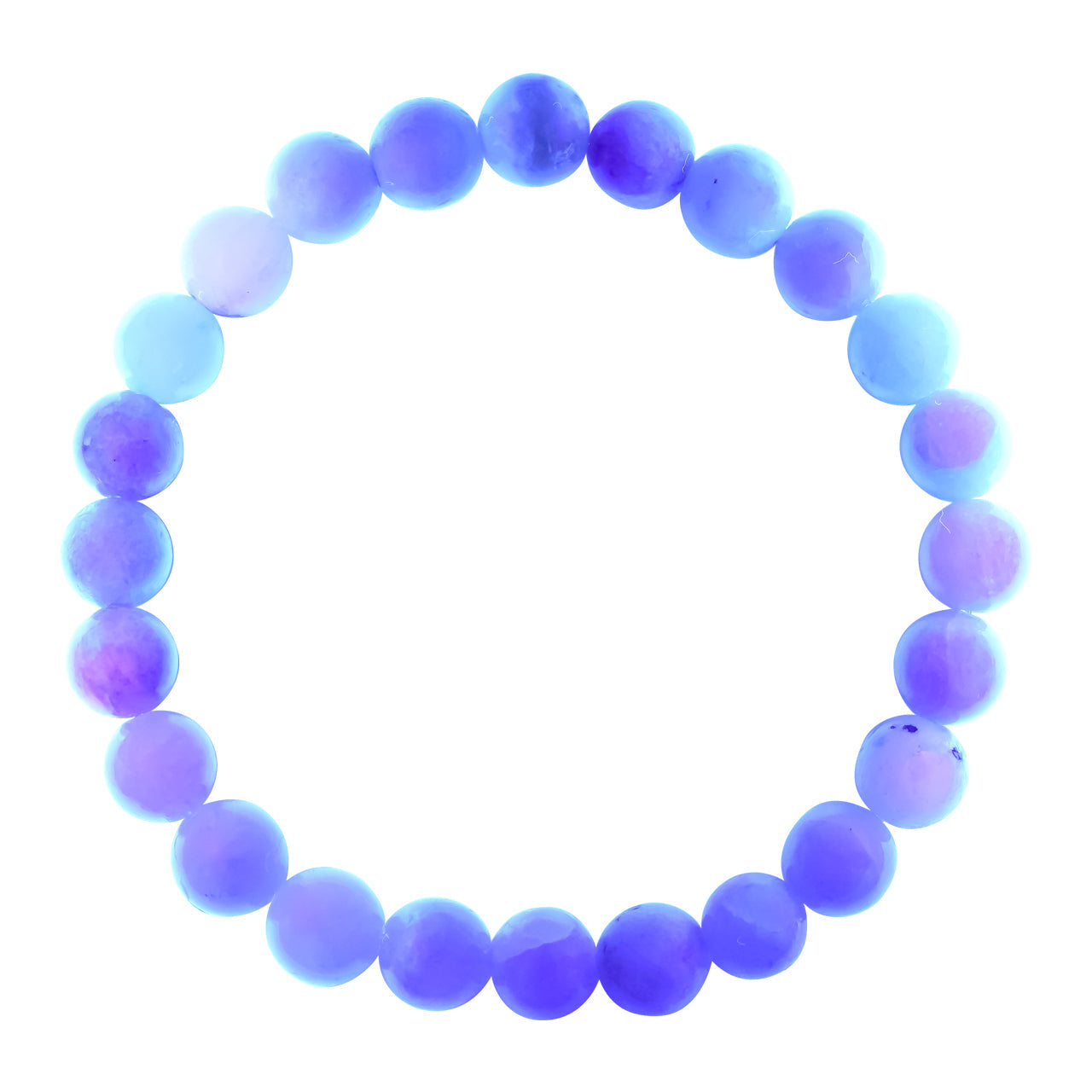Starborn Fluorescent Hackmanite Beaded Elastic Bracelet
