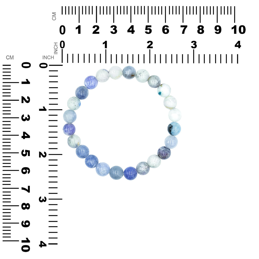 Starborn Fluorescent Hackmanite Beaded Elastic Bracelet