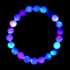 Starborn Fluorescent Hackmanite Beaded Elastic Bracelet