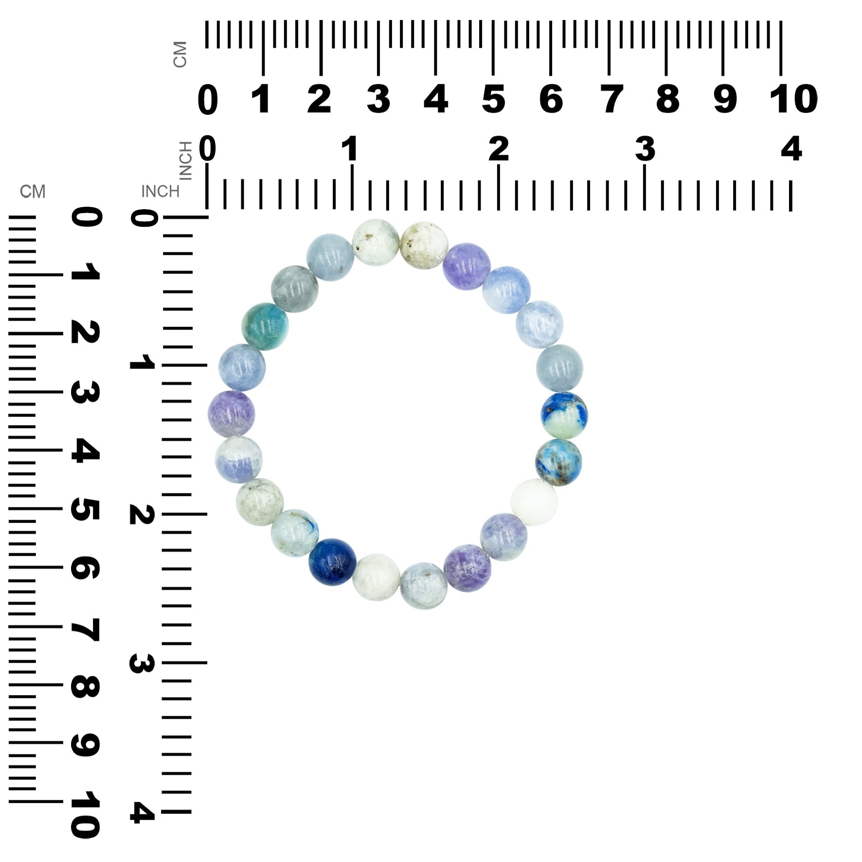 Starborn Fluorescent Hackmanite Beaded Elastic Bracelet