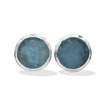 Starborn Fluorescent Hackmanite Post Earrings in Sterling Silver