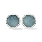 Starborn Fluorescent Hackmanite Post Earrings in Sterling Silver