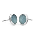 Starborn Fluorescent Hackmanite Post Earrings in Sterling Silver