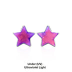 Starborn Gemstones Star Post Earrings in Sterling Silver