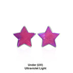 Starborn Gemstones Star Post Earrings in Sterling Silver
