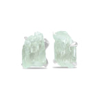 Starborn Hiddenite Crystal Post Earrings in Sterling Silver