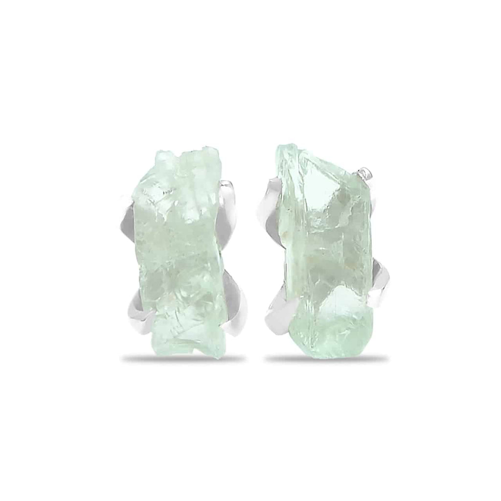 Starborn Hiddenite Crystal Post Earrings in Sterling Silver