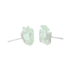 Starborn Hiddenite Crystal Post Earrings in Sterling Silver