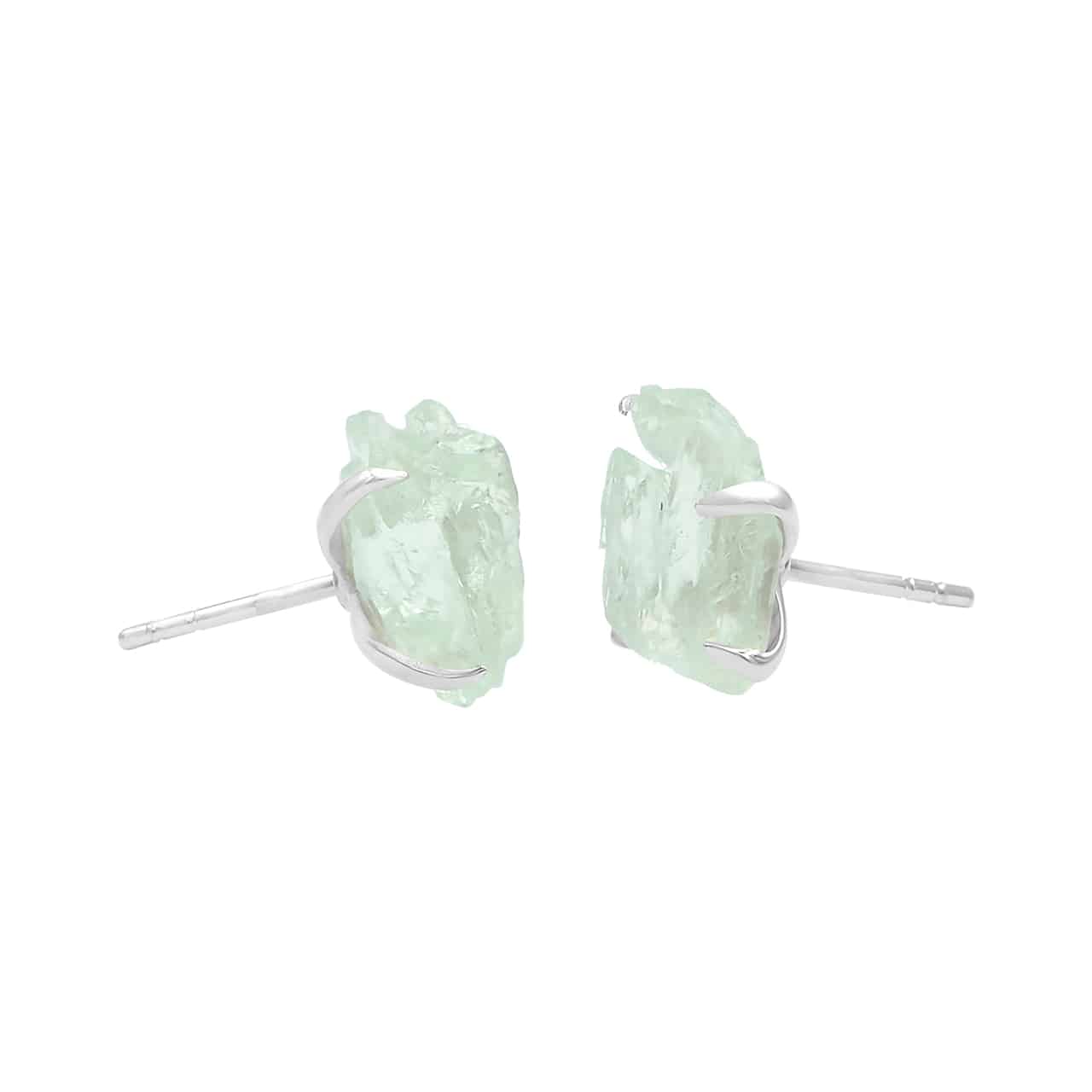Starborn Hiddenite Crystal Post Earrings in Sterling Silver