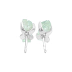 Starborn Hiddenite Crystal Post Earrings in Sterling Silver
