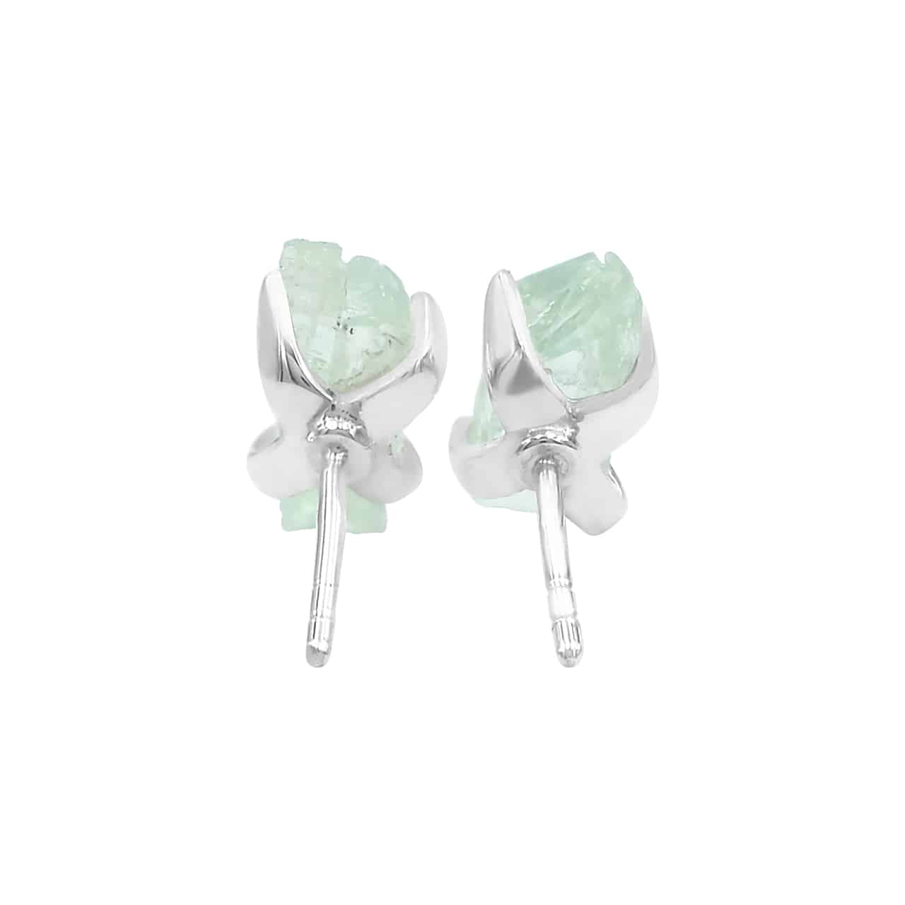Starborn Hiddenite Crystal Post Earrings in Sterling Silver
