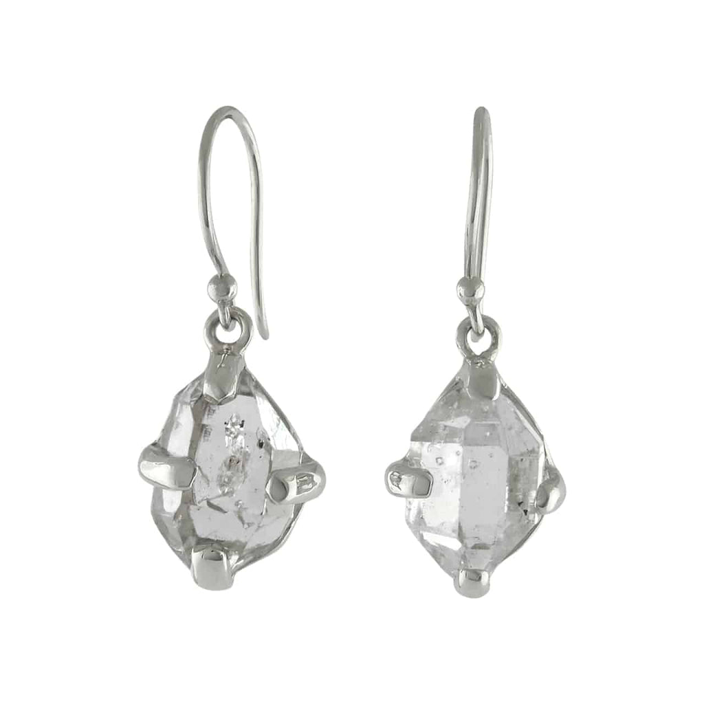 Starborn Herkimer Diamond Earrings in Sterling Silver