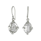 Starborn Herkimer Diamond Earrings in Sterling Silver