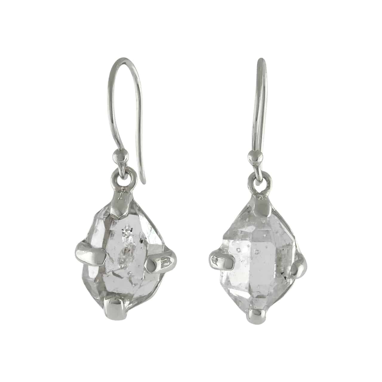 Starborn Herkimer Diamond Earrings in Sterling Silver