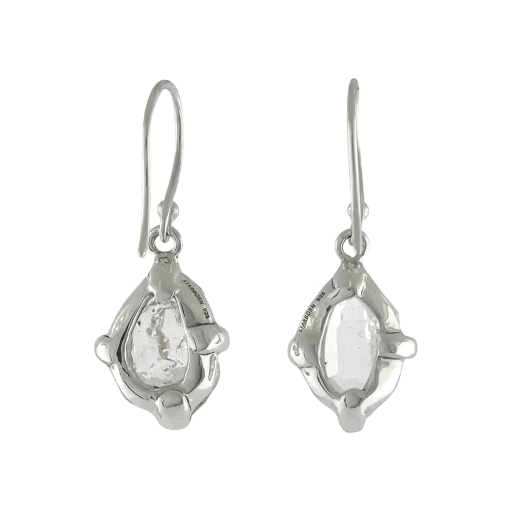 Starborn Herkimer Diamond Earrings in Sterling Silver