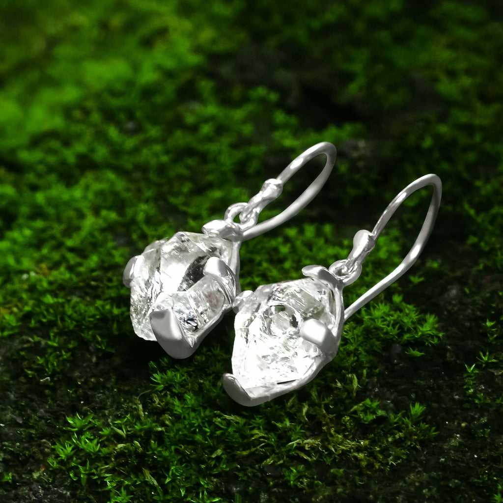Starborn Herkimer Diamond Earrings in Sterling Silver