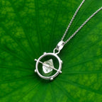 Starborn Herkimer Diamond Spinner Pendant in Sterling Silver