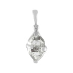 Starborn Herkimer Diamond Prong Set Pendant in Sterling Silver