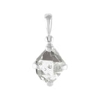 Starborn Herkimer Diamond Prong Set Pendant in Sterling Silver