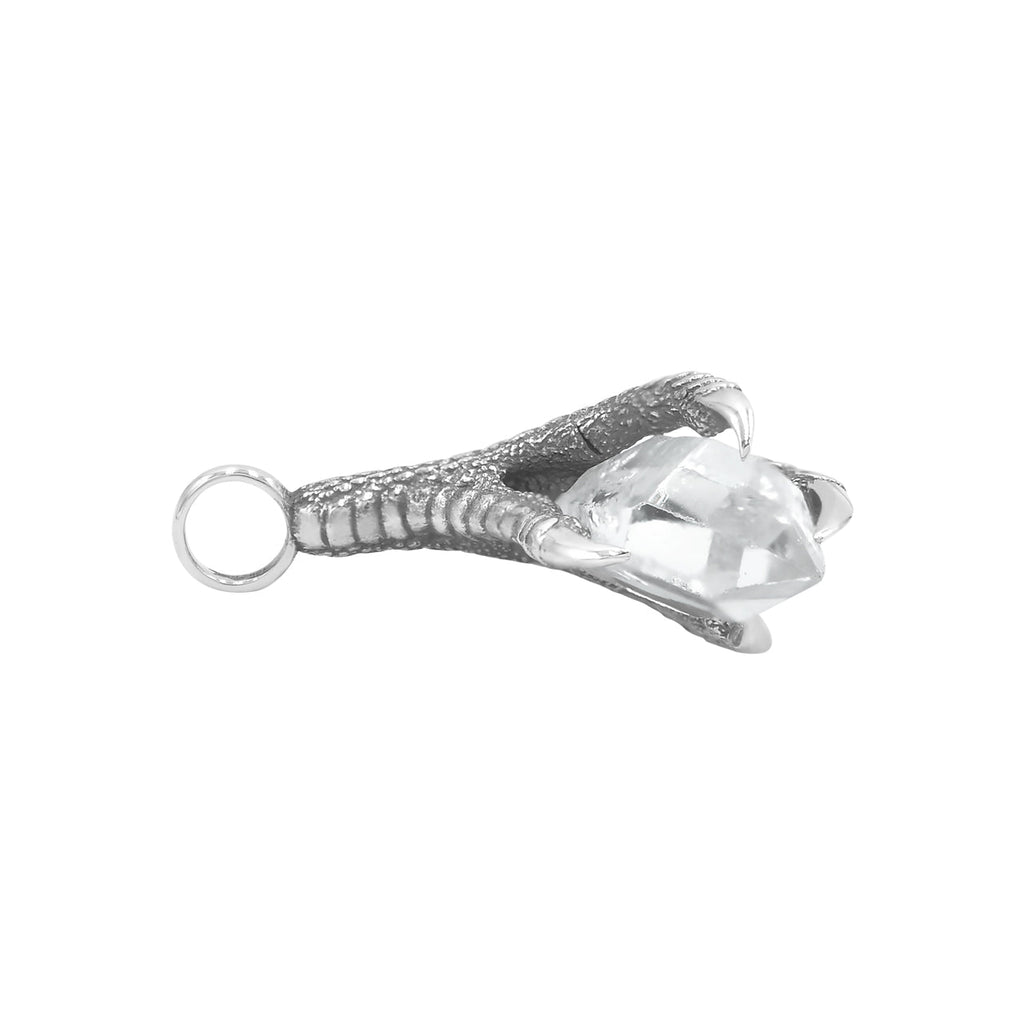 Starborn Gemstone Eagle Claw Pendant in Sterling Silver