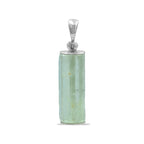 Starborn Heliodor Crystal Bar Pendant in Sterling Silver
