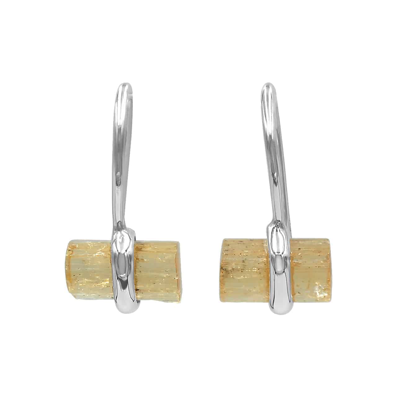 Starborn Imperial Topaz Crystal Sterling Silver Drop Earrings