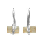 Starborn Imperial Topaz Crystal Sterling Silver Drop Earrings