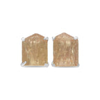 Starborn Imperial Topaz Crystal Post Earrings in Sterling Silver