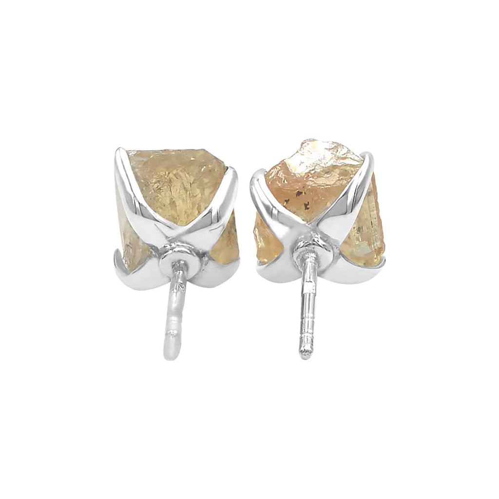 Starborn Imperial Topaz Crystal Post Earrings in Sterling Silver