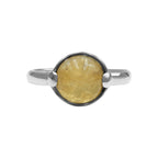 Starborn Imperial Topaz Crystal Sphere Ring in Sterling Silver