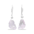 Starborn Kunzite Crystal Drop Earrings in Sterling Silver