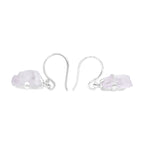 Starborn Kunzite Crystal Drop Earrings in Sterling Silver