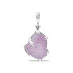 Starborn Kunzite Crystal Prong Set Pendant in Sterling Silver