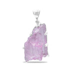 Starborn Kunzite Crystal Prong Set Pendant in Sterling Silver