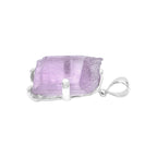 Starborn Kunzite Crystal Prong Set Pendant in Sterling Silver