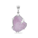 Starborn Kunzite Crystal Prong Set Pendant in Sterling Silver
