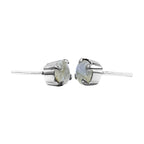 Starborn Faceted Labradorite 6mm Post Earrings in Sterling Silver