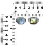 Starborn Labradorite Octagon Signet Men's Ring in Sterling Silver