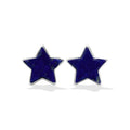 Starborn Gemstones Star Post Earrings in Sterling Silver