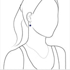 Starborn Lapis Lazuli Star Dangle Earrings in Sterling Silver