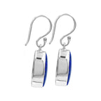 Starborn Lapis Lazuli Oval Dangle Earrings in Sterling Silver