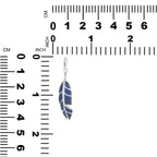 Starborn Feather Pendant with Beautiful Gemstones in Sterling Silver