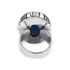 Starborn Lapis Lazuli Striped Bezel Ring in Sterling Silver