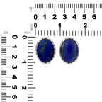 Starborn Lapis Lazuli Striped Bezel Ring with Bali Design Shank in Sterling Silver