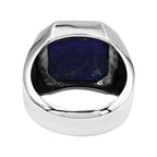 Starborn Lapis Lazuli Octagon Signet Men's Ring in Sterling Silver