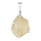 Starborn Libyan Desert Tektite Pendant in Sterling Silver 10-15cts